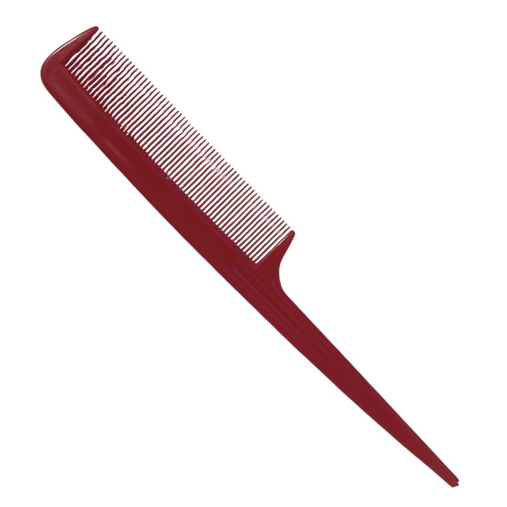 Vintage Ace Unbreakable‎ Plastic 8" Red Purse Comb Retro USA